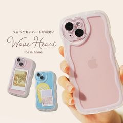 iPhone SE 第3世代 第2世代 SE3 SE2 8 7 ケース うねうね ハート ケース ハートカメラレンズ ウェーブ クリアケース TPU 透明 推し活 シンプル