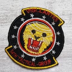 TI29 TIGER 虎 ベトナム 戦争 ワッペン タイガー トラ 動物 パッチ ミリタリー  装備用 US ARMY 古着 黒