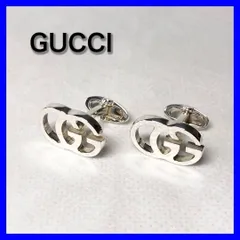 グッチ GUCCI カフス シルバー カフリンクス Gロゴ SV925 GUCCI グッチ カフス カフリンクス Gマーク Gモチーフ