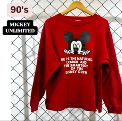 90s DISNEY MICKEY UNLIMITED mickey sweat　90年代　ディズニー　ミッキーマウス　スウェット　ディズニータグ　春夏コーデ　古着　ヴィンテージ　ディズニーヴィンテージ　メンズ　レディース　ユニセックス　ファッション