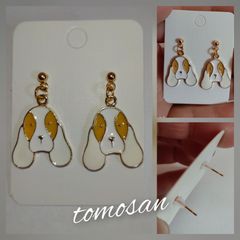 垂れ耳わんこピアス(イヤリング他変更可能)