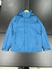 パタゴニア マリンブルー ロゴ ポール ウィンドブレーカー M