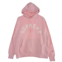 Supreme シュプリーム 25SS × Champion チャンピオン Hooded Sweatshirt フーデッド スウェットシャツ プルオーバー パーカー ピンク系 XL【新古品】【未使用】【中古】
