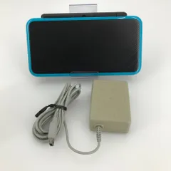 05w12030T 【2DSLL】New ニンテンドー 2DSLL 本体のみ ブラック×ターコイズ + 充電器 ＊動作確認済み＊  ◎中古品◎