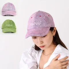 MARNI マルニ キャップ 帽子 デニムキャップ CLMC0091S0 USCV96 レディース ユニセックス ピンク グリーン デニム ベースボールキャップ ロゴ 春夏のサムネイル