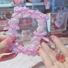 No.239 トレカデコケース　硬質ケース　ビーズチャーム付