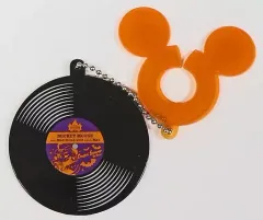 【中古】雑貨 [単品] ミッキーマウス(ハロウィーン・ポップンライブ) レコード風ボールチェーン 「ディズニー・ハロウィーン2017 ココアクッキー」 同梱品 東京ディズニーランド限定