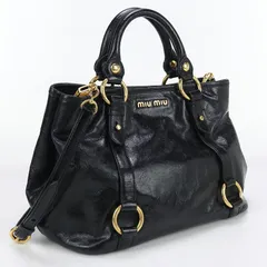 MIUMIU(OUTLET) ミュウミュウ アウトレット 2WAYトートバッグ トートバッグ レザー【中古】 レディースのサムネイル