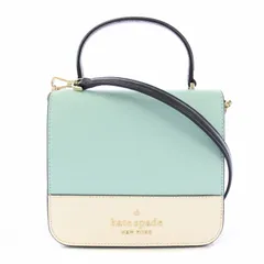 ケイトスペード KATE SPADE ステイシー スクエア クロスボディ ショルダーバッグ ハンドバッグ 2WAY ライトブルー 白 K7343 /TK