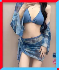 新品 ビキニ ボレロ カーディガン スカート セット セクシー セパレーツ 水着【送料無料】