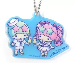 【中古】キーホルダー リトルツインスターズ オーロラアクリルキーホルダー 「Happyくじ Sanrio characters NIGHTPOOL」 オーロラアクリルキーホルダー賞