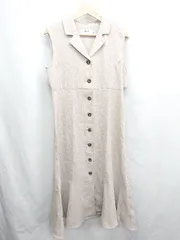 ◇ ⊂ AZUL BY MOUSSY アズールバイマウジー ノースリーブ ロング ワンピース サイズM ベージュ系 レディース E  【1410290025413】