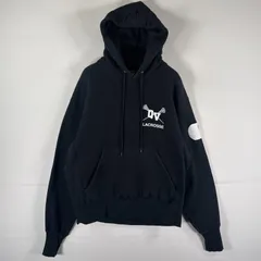 古着 リー Lee パーカー リバースウィーブタイプ バックプリント プルオーバー  フーディ スウェット L  ブラック メンズ