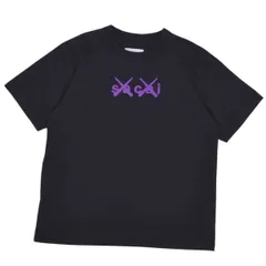 サカイ カウズ 長袖Ｔシャツ layered sleeve cut sew 21-0287S レディース SIZE 2 sacai×KAWS 中古 サカイ カウズ 長袖Tシャツ layered sleeve cut sew 21-0287S