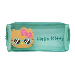 サンリオ ハローキティ 日焼けシリーズ メッシュBOXポーチ ピンク 平成レトロ