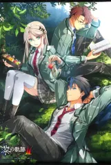 【中古】タペストリー [単品] ヴァン・アークライド＆エレイン・オークレール＆ルネ・キンケイド オリジナルB2タペストリー SCHOOL DAYS 「PS4/PS5ソフト 英雄伝説 黎の軌跡II 電撃スペシャルパック」 同梱特典
