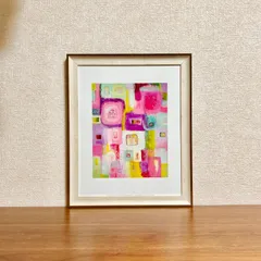 新品☆額縁付アートポスター☆Cami Boyett（キャミ・ボイエット）☆花の絵☆自然美☆風景画☆抽象画☆COVER UP 3☆494