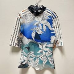 adidas originals アディダスオリジナルス トレーニングウェア モックネック ボタニカル柄