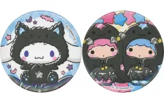【中古】バッジ・ピンズ シナモロール＆リトルツインスターズ 缶バッジSET 「Happyくじ Sanrio characters HALLOWEEN 2025」 缶バッジSET賞