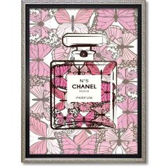 海外限定】【B2】ポスター インテリア CHANEL シャネル ハート 高級① 
