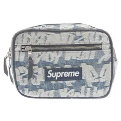 SUPREME (シュプリーム) 22SS Fat Tip Jacquard Denim Waist Bag ファットチップジャガード総柄デニムウエストバッグ ボディバッグ インディゴのサムネイル