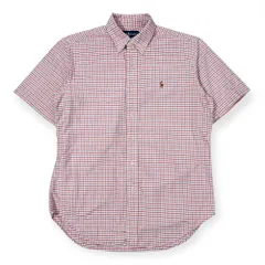 90s 00s Ralph Lauren ラルフローレン CLASSIC FIT チェック オックスフォード BD 半袖 シャツ M/マルチ メンズ オールド