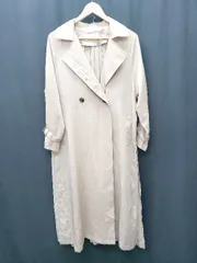 ◇ ◎Θ ROYAL PARTY 2WAY　プリーツ 長袖 トレンチ　コート サイズF ベージュ レディース P  【1410230002474】