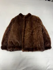 極美品 希少デザイン シェアードミンク ショート丈 ノーカラー 毛皮コート XL 楽天市場】ミンク ジャケット シェアード加工 ブラッククロス