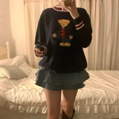 ハートベリー・スタジオ タフリル デニム スカート ライトブルー