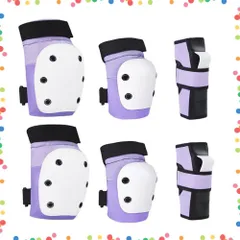 【在庫セール】キッズプロテクター 6点セット プロテクター プロテクター 手首/肘/膝ガード バイク ローラースケート 保護 スケートボード 収納袋付きプ 自転車 子供用と大人用 (M150CM～175CM（LADYS～MENS）) キッズ