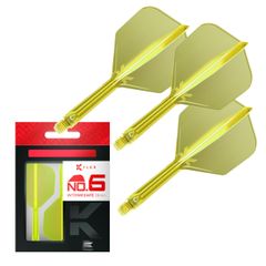 新品 TARGET（ターゲット）K-FLEX FLIGHT NEON SHAPE/NO6（ネオンカラー） (26mm イエロー)