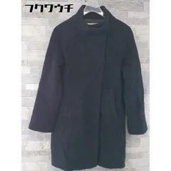 ■ A day in the life UNITED ARROWS スタンドカラー 長袖 コート サイズ36 ネイビー レディース  【1103110002984】