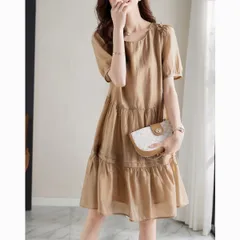 フレアワンピース レディース 上品 Aライン 体型カバー  半袖ワンピース 夏ワンピース カジュアル フェミニン 20代 30代 可愛い きれいめ オフィス 通勤 OL ママ 韓国 ファッションskwmm07