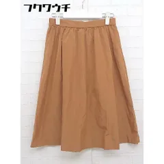 ◇ COLLAGE GALLARDAGALANTE ウエストゴム 膝丈 フレア スカート サイズF キャメル レディース  【中古】 【1110190007242】