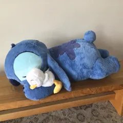 9187 【未使用 タグ付】ディズニー ストア スティッチ ぬいぐるみ 87cm スーパービッグ 寝そべり Disney Stitch Day Collection