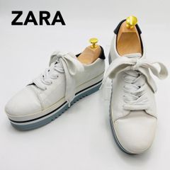 美品】 マナ ブロック スリッポンスニーカー 23cm 厚底 マルチカラー