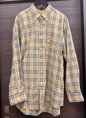 ☆10119 Burberry バーバリー チェック シャツ 41サイズ(L) 綿 コットン100％ 中古のサムネイル