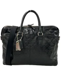 COACH コーチ オプアート 70251 レザー　ビジネスバッグ　黒 COACH コーチ オプアート レザートートバッグ ビジネスバッグ