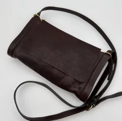 ✨IL BISONTE イルビゾンテ 本革ショルダーバッグ ブラウン 保存袋付き