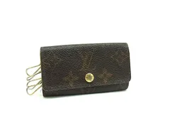 LOUIS VUITTON ルイヴィトン M62631 モノグラム ミュルティクレ4 4連 キーケース 鍵入れ レディース メンズ ブラウン系 DI6390