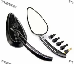 美品・格安】アレンネス Beveledビベレッドミラー ブラック 左右