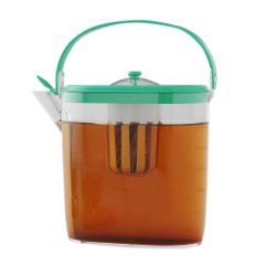 【在庫セール】(らくっ茶) 傾けるだけで注げる 茶こし 1.3L 耐熱 大手飲食店愛用ブランド (ピッチャー) 冷水筒 A-76809 【日本製】 ホワイト アーネスト