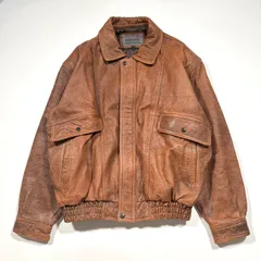 レザージャケット 革ジャン フライトジャケット ボンバージャケット ブルゾン アウター 短丈 ラムレザー 羊革 本革 キルティング ブラウン 茶色 大きいサイズ XLサイズ