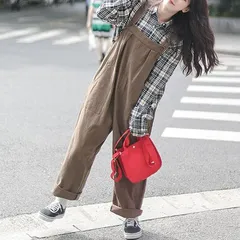 オーバーオール サロペット レディース 秋 大きいサイズ パンツ 可愛い 体型カバー つなぎ カーゴパンツ ワイドパンツ ゆったり 作業着 無地 オシャレ 秋冬yyun01