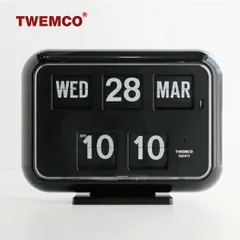 ★動作品★TWEMCO トゥエンコ パタパタ時計QD-35 ブラック 黒 楽天市場】TWEMCO トゥエンコ パタパタ時計 （フリップ クロック