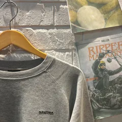 古着  XL NAUTICA 無地　グレー  ロングTシャツ