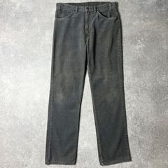 80s USA製 Levis 519 1557 細畝 コーデュロイ パンツ 34 34 / 80年代 アメリカ製 ビンテージ スリム コーズ チャコール