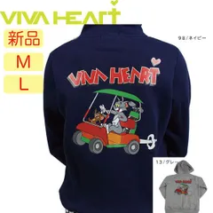 【新品・未使用】グレーMサイズのみ ビバハート トム＆ジェリー 裏起毛フルZIPパーカー レディース 015-53910 グレー ネイビー かわいい [VIVA HEARTｘTOM&JERRY] VIVA HEART