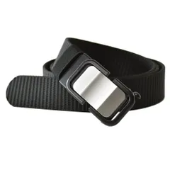 オートロックベルト 《ブラック》 新品 未使用 メンズ ベルト GIベルト ナイロン 高耐久 フリーサイズ【D7L】【メール便3】 ファッション