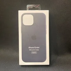 【未使用品】Apple純正品 iphone13mini シリコンケース ミッドナイト　ブルー MM223FE アップル 916-7